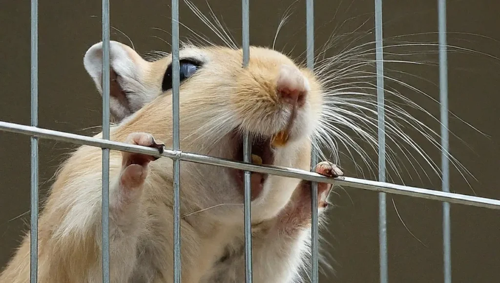 how to prevent Gerbil Biting the Cage